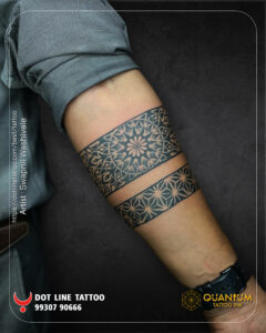 Band Tattoo Dot line Tattoo Studio
