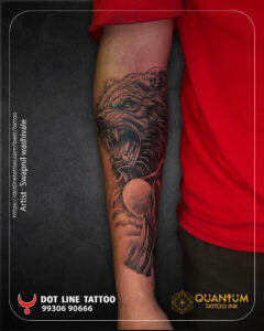 wolf Tattoos dot line tattoo studio